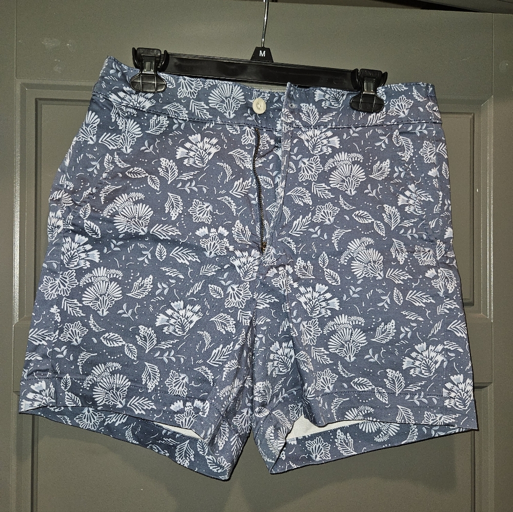 Blue Floral Shorts